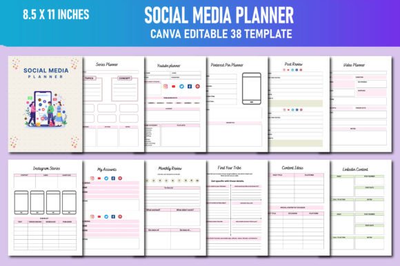 Download Social Media Planner Canva KDP - Kdp Collection