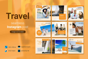 Download Travel Social Media Post - Orange Color - Media post Collection
