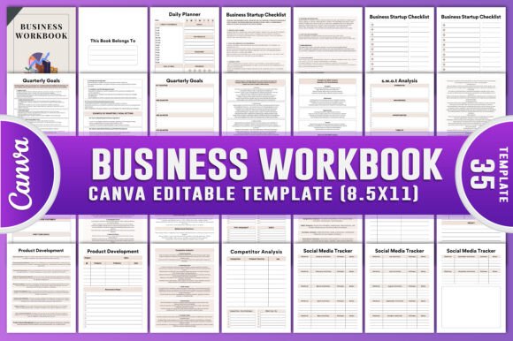 Download Business Workbook Canva KDP Interiors - Kdp Collection