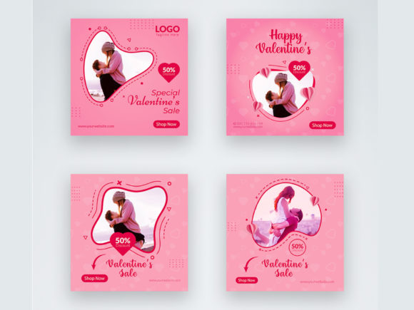 Download Valentines Social Media Post Collection - Media post Collection