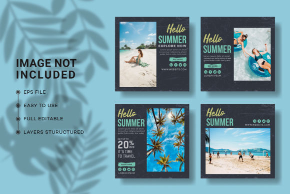 Download Summer Social Media Post Collection - Media post Collection