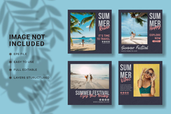 Download Summer Social Media Post Collection - Media post Collection
