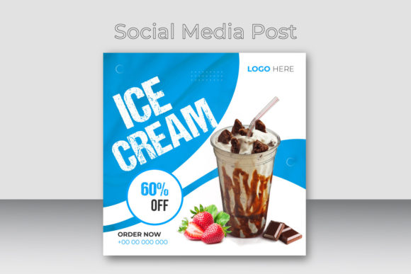 Download Ice Cream Social Media Post Design - Media post Collection