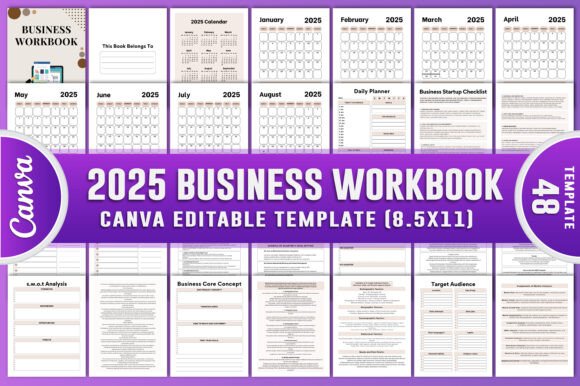 Download 2025 Business Workbook Canva Kdp - Kdp Collection