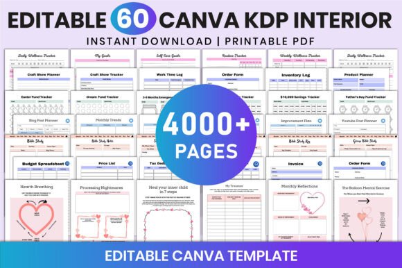 Download 60 Canva KDP Interior - Kdp Collection