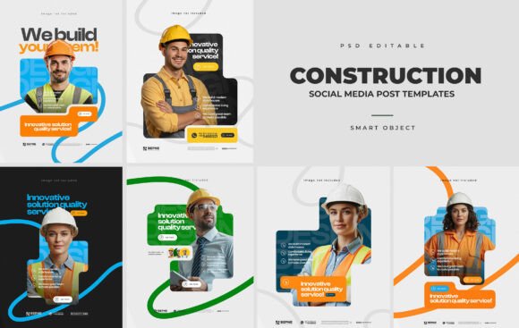 Download Construction Social Media Post Design - Media post Collection