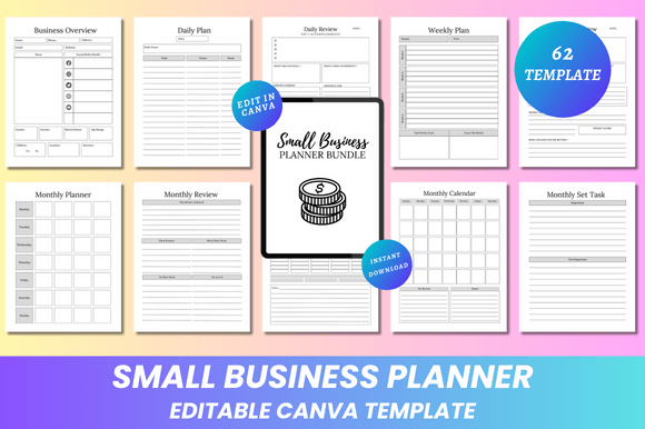 Download Small Business Planner Canva KDP - Kdp Collection